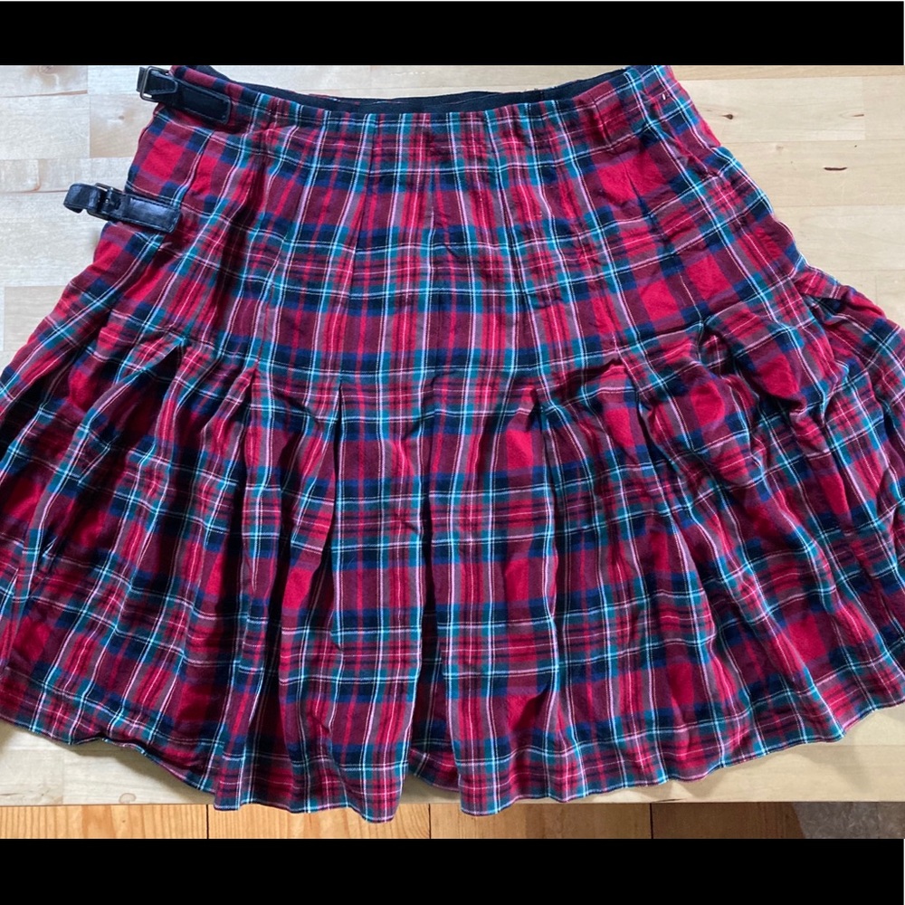 Ralph Lauren plaid schoolgirl wrap miniskirt s 4